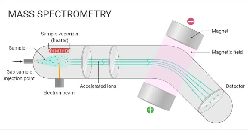 Mass spectrometry schematic