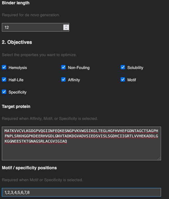 moPPIt objectives setup