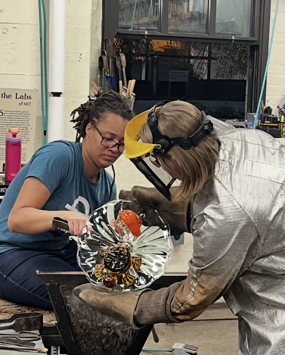 Me looking cool glass blowing