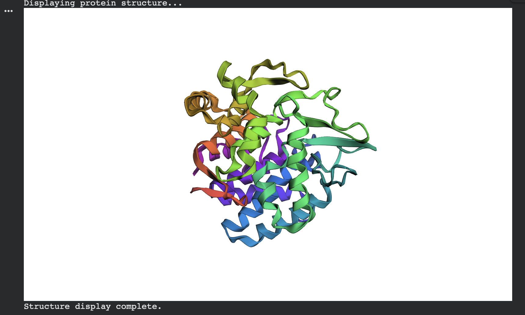 Native chain A structure (ESMFold)
