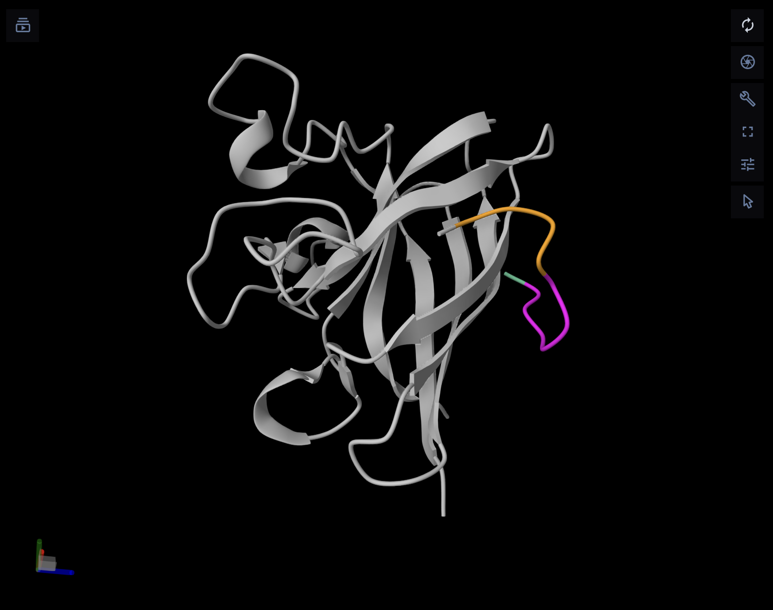 PepMLM-3 bound to A4V SOD1