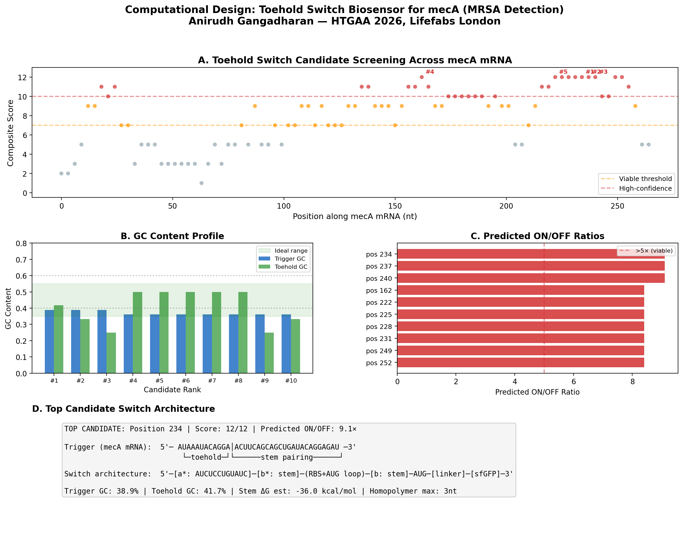 Toehold Switch Design Results