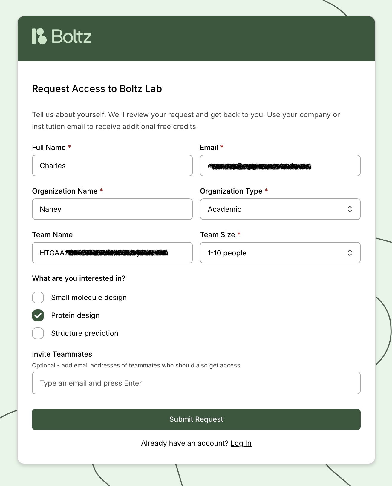 boltzrequest