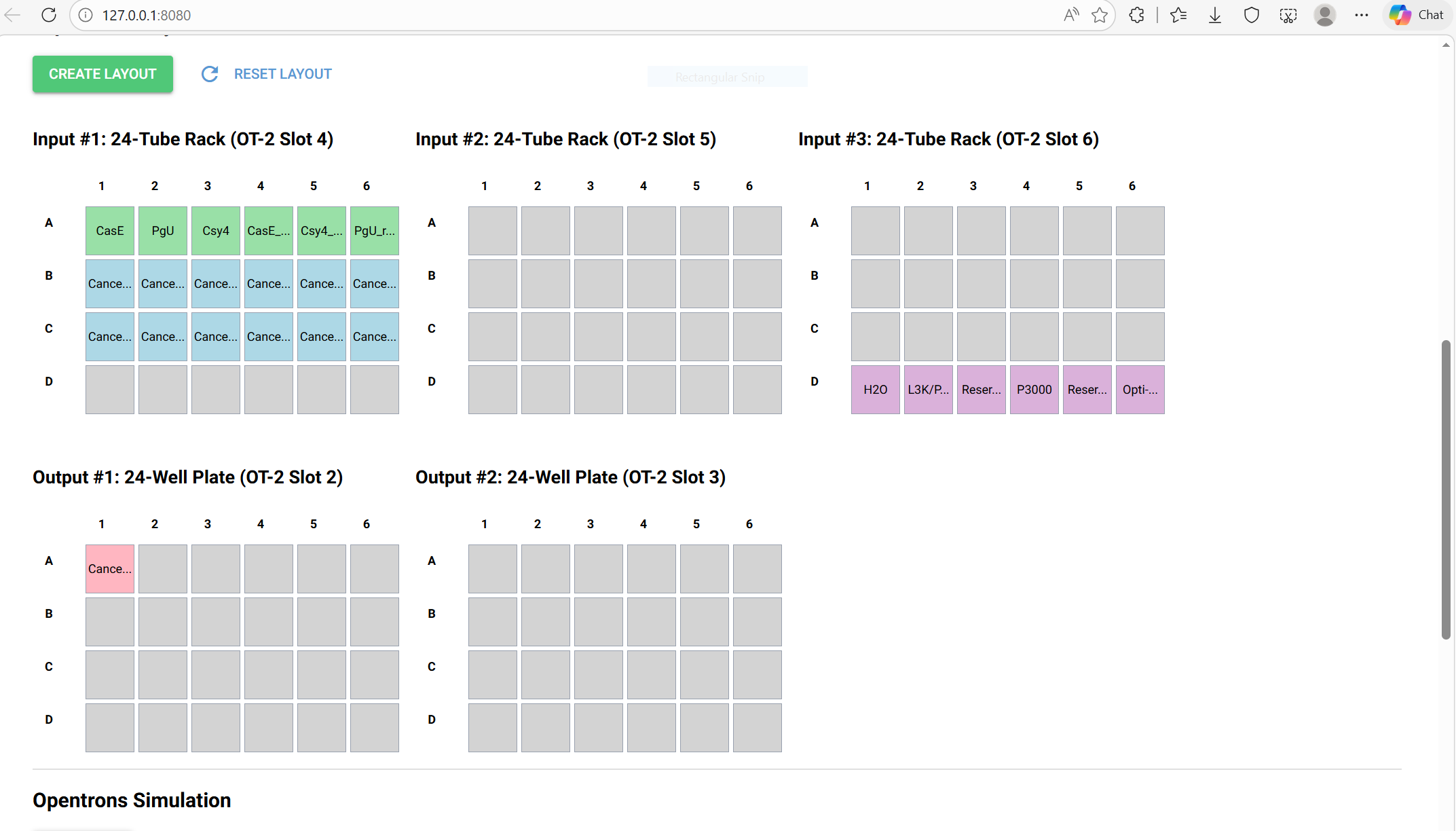 Opentrons Plate Setup