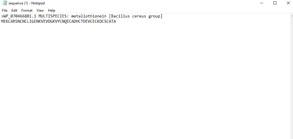 MT FASTA — Notepad