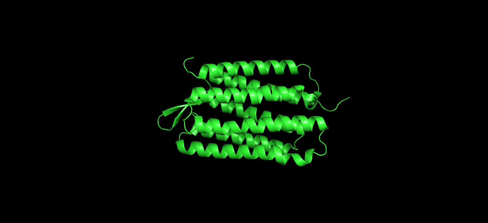 bR protein as cartoon