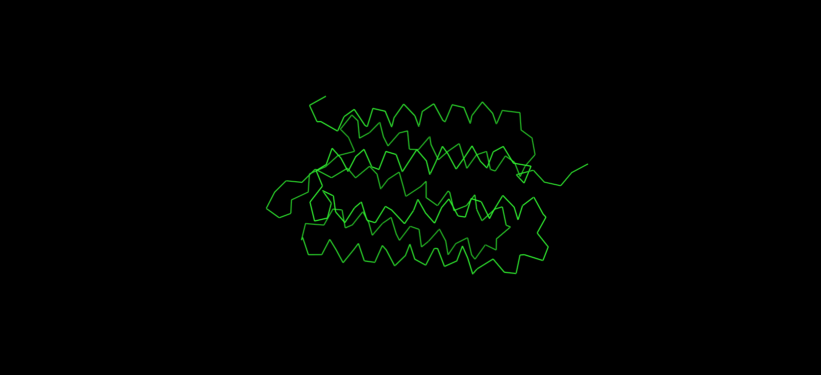 bR protein as ribbon