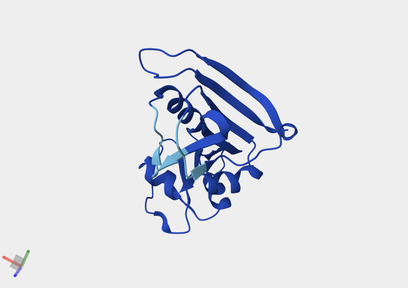 AlphaFold2 structure prediction of E. coli DHFR