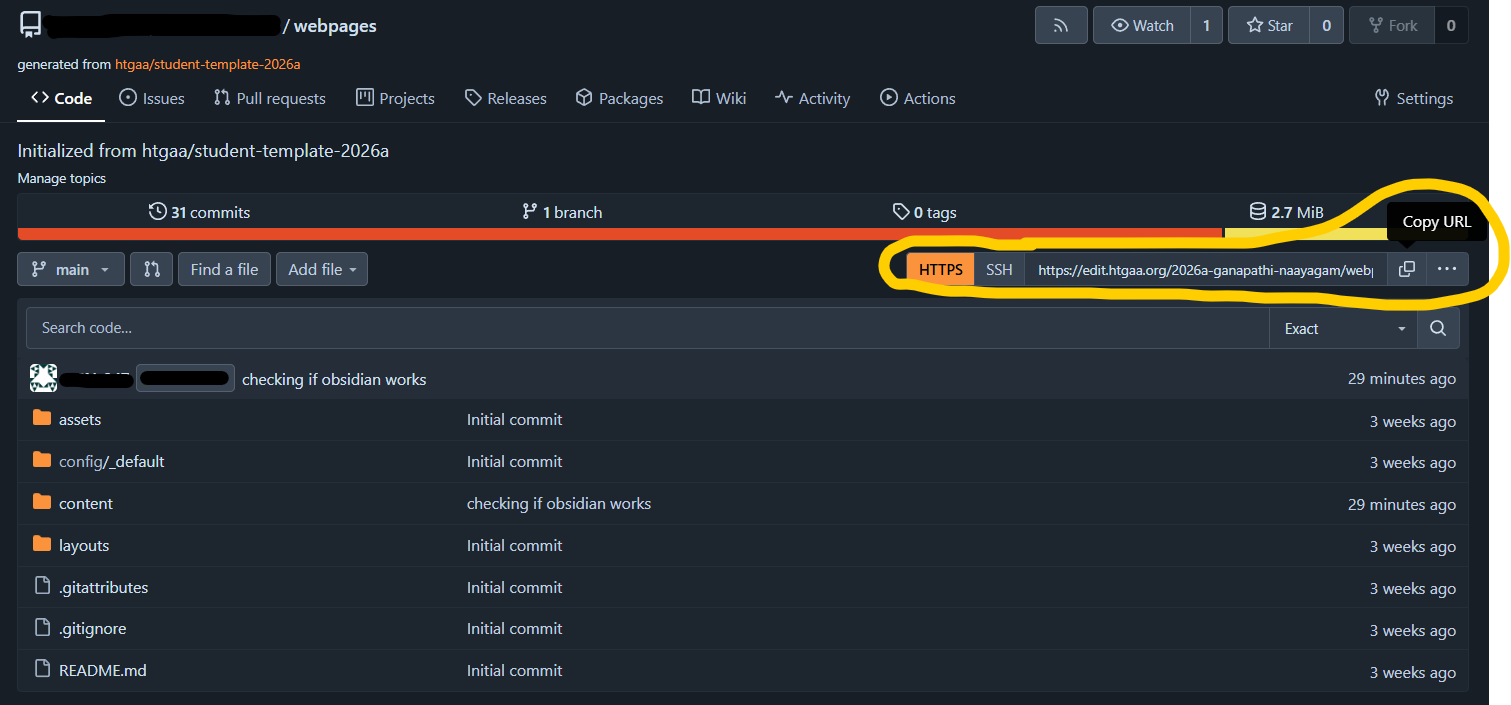 git clone location