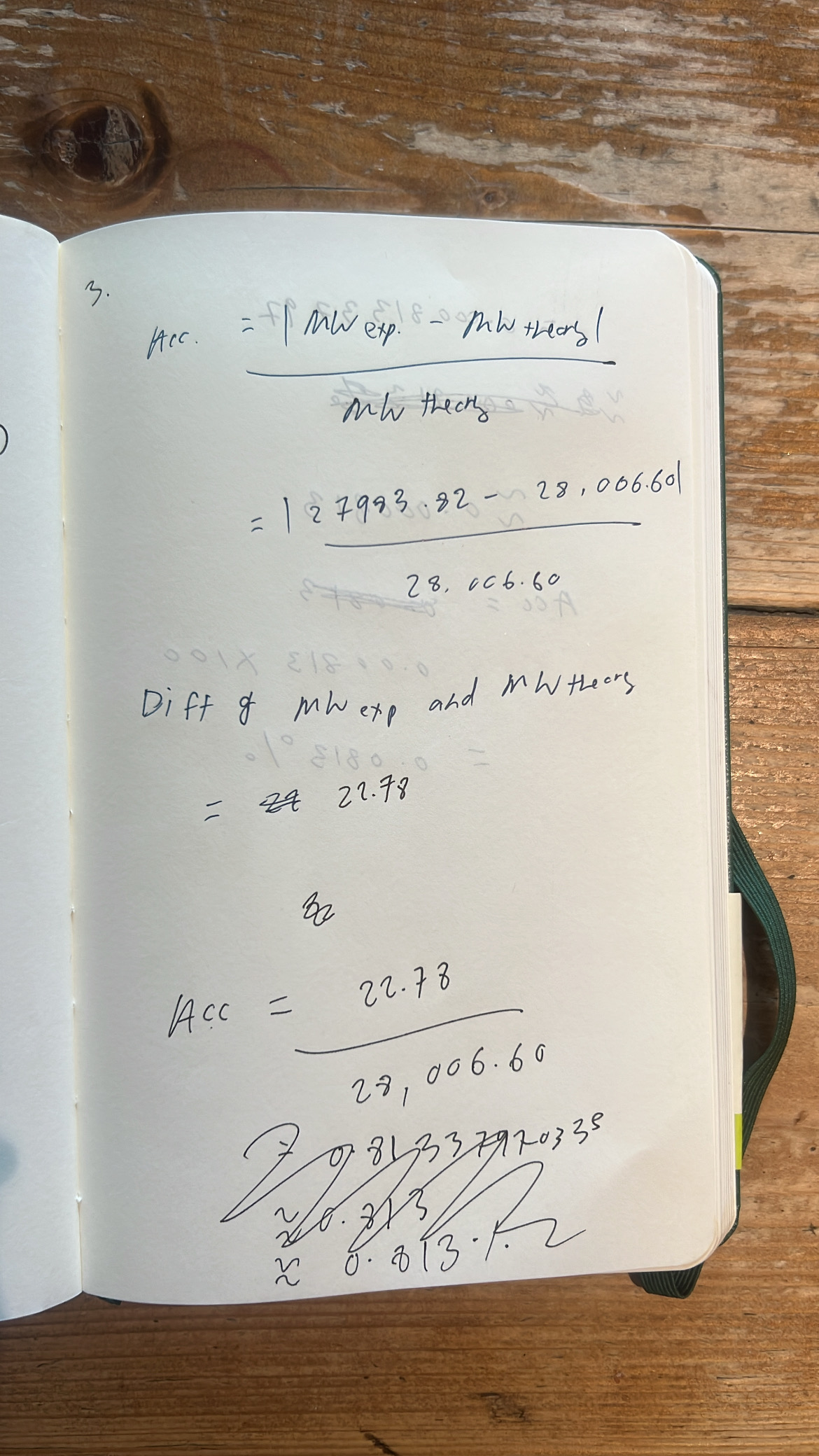 Accuracy Calculation Part 1