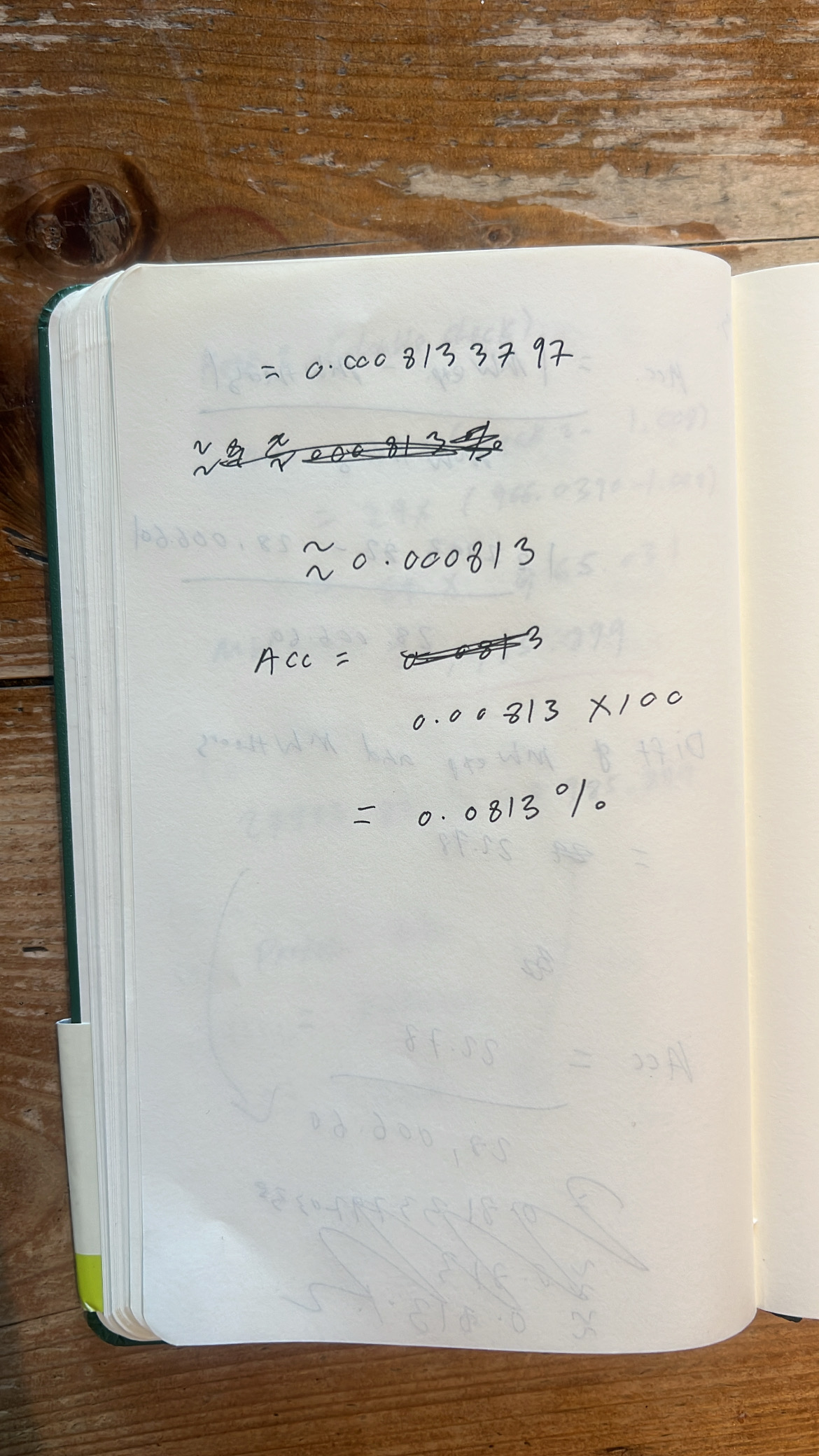 Accuracy Calculation Part 2
