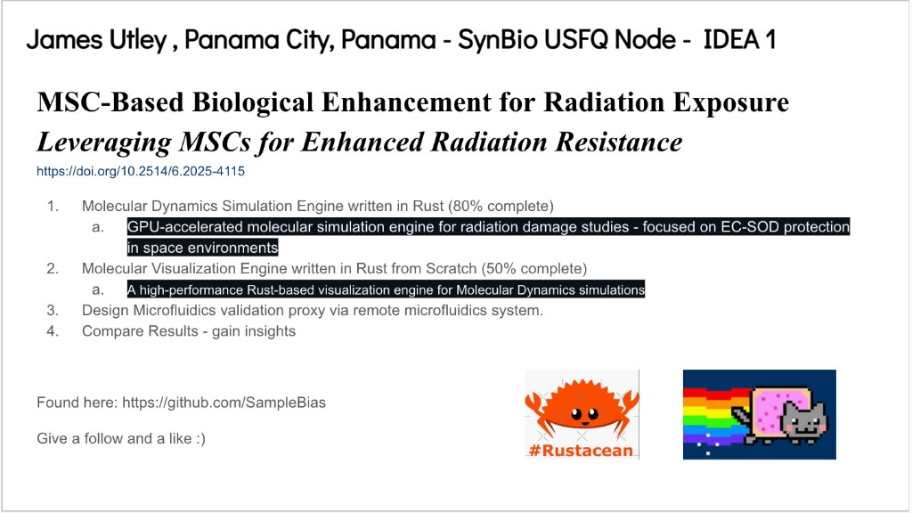 IDEA 1 — MSC-Based Biological Enhancement for Radiation Exposure