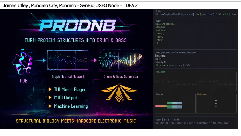 IDEA 2 — PRODNB: Protein Structures → Drum & Bass