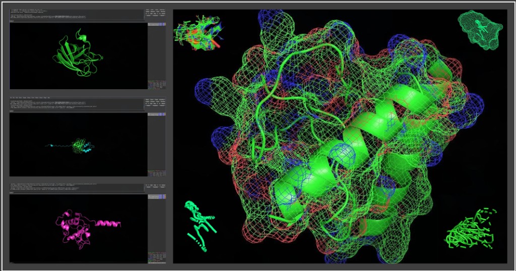 Boltr — structure visualization and molecular surface slide