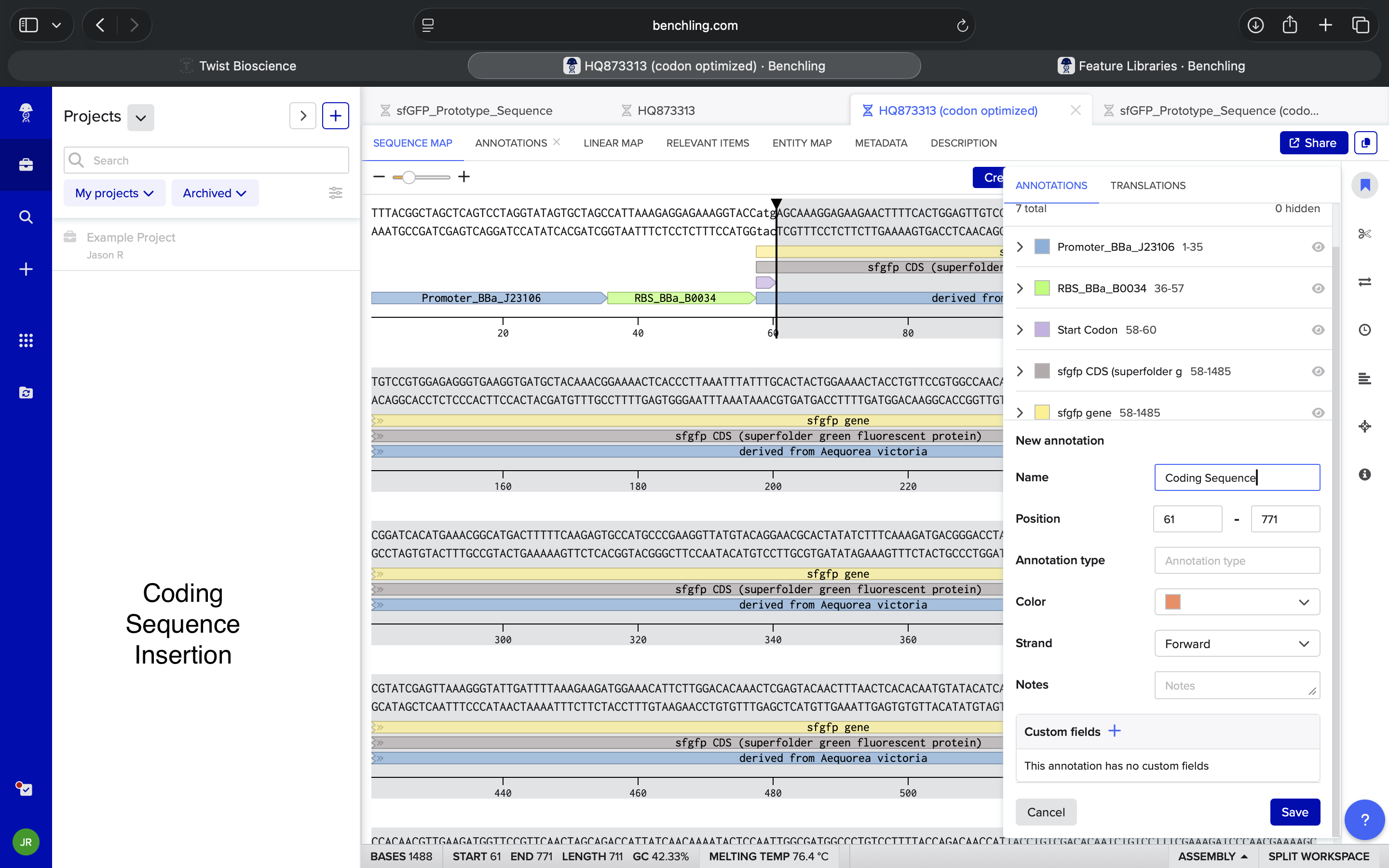 4.2CodingSequenceInsertion