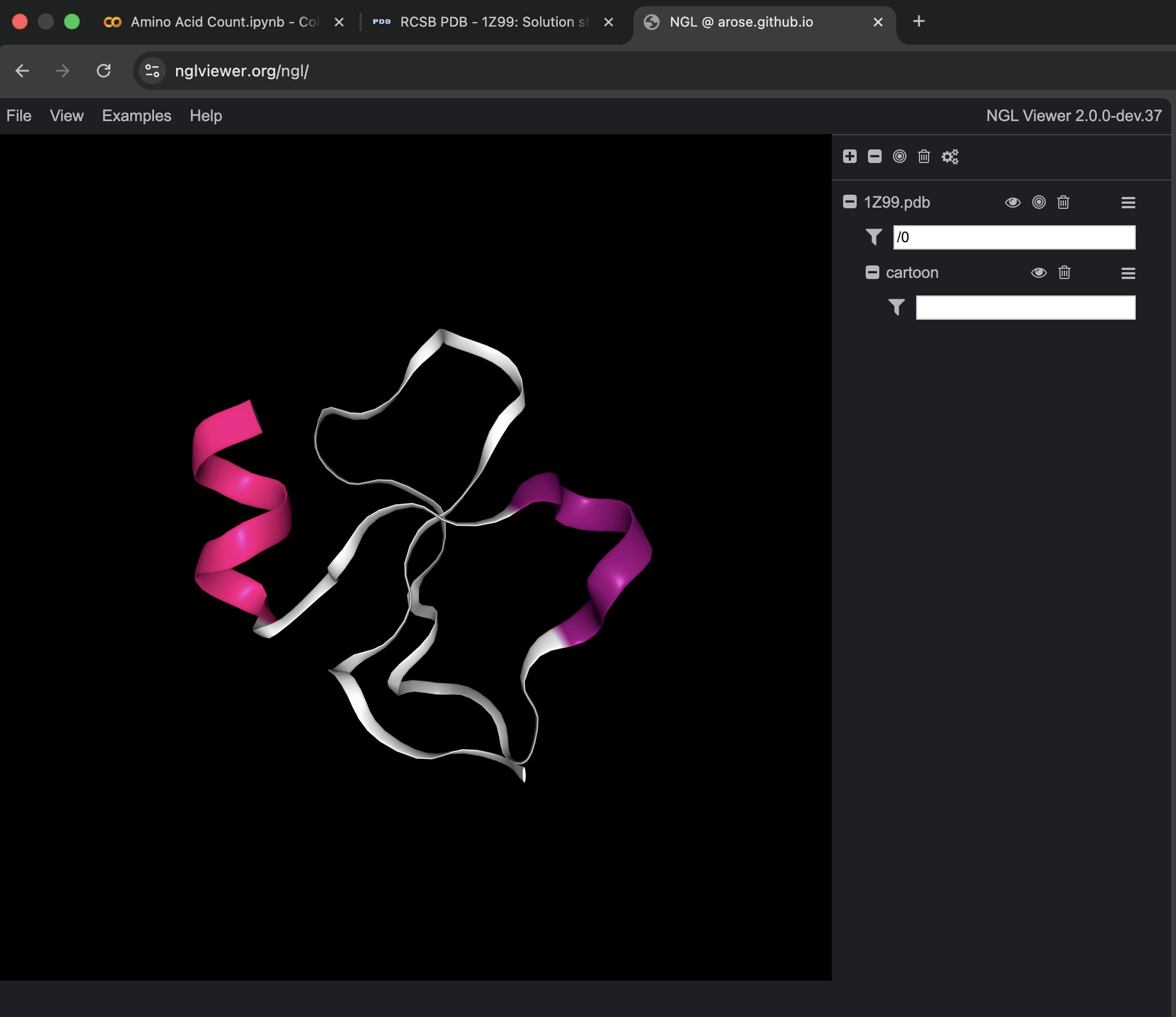 CrotamineNGLView3(SecondaryStructure)
