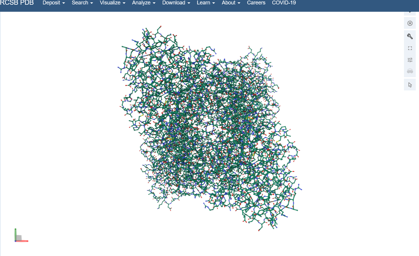 ball and stick visualization