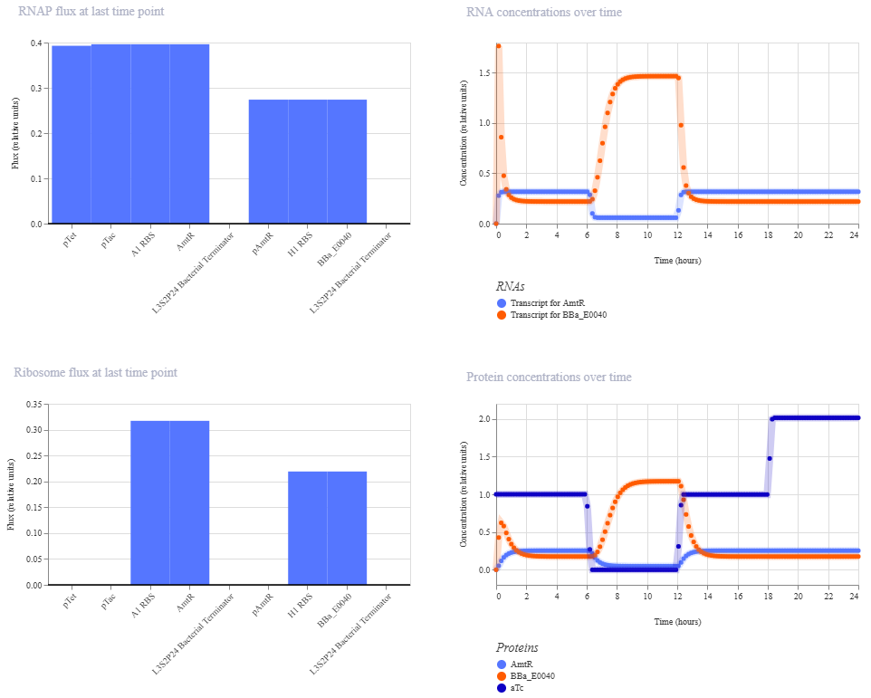 simulation output