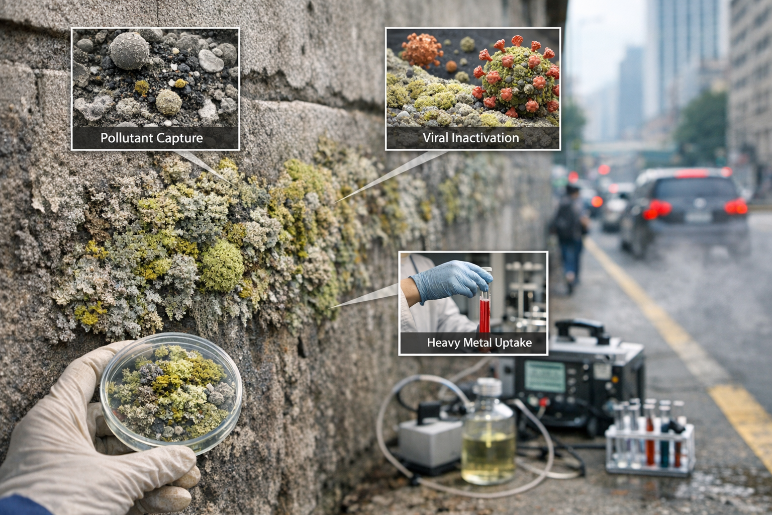 Engineered lichen structure