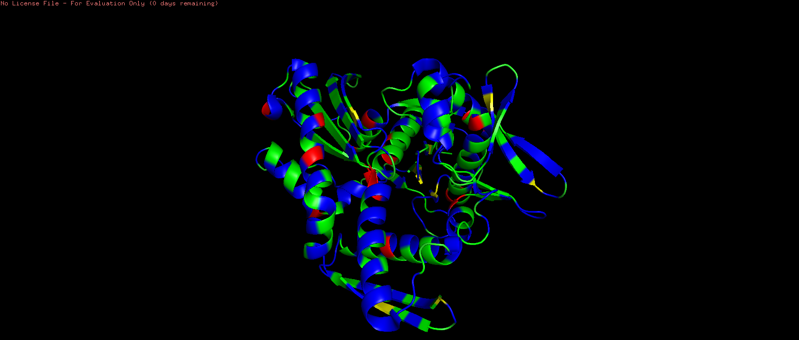 3i33 colored by residue type