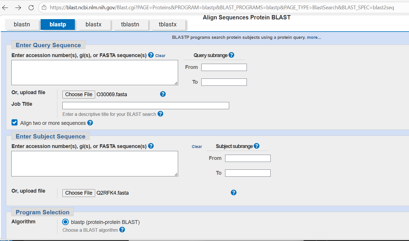 NCBI PBLAST