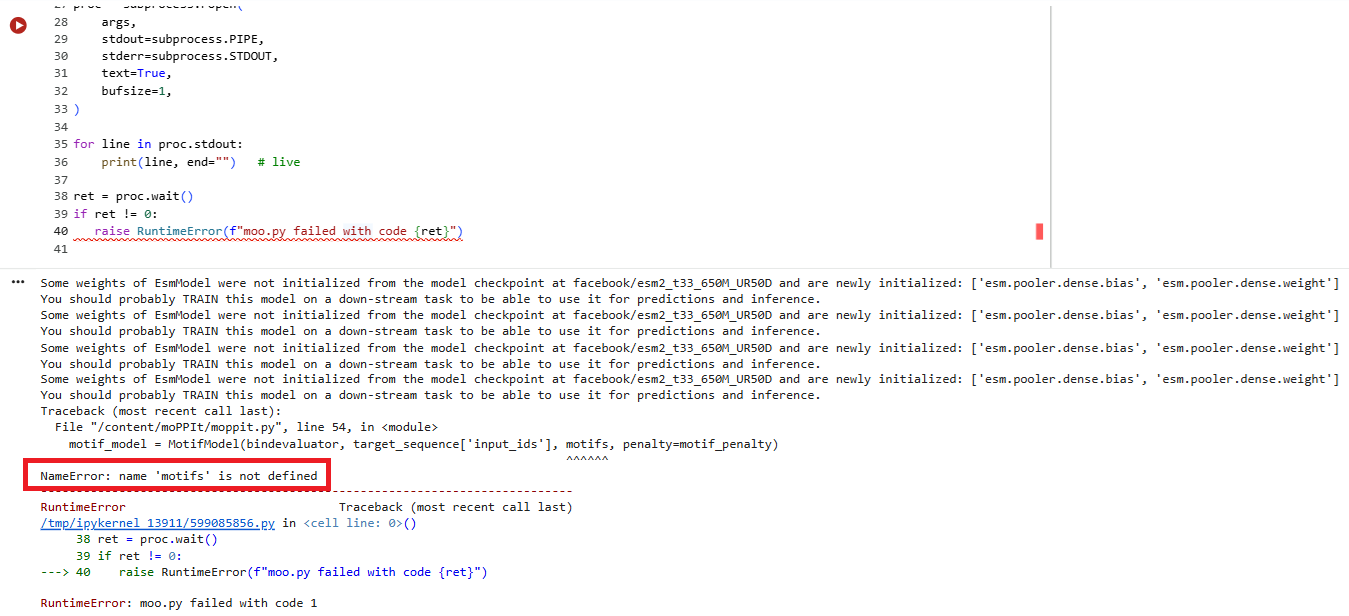 moPPIt - an error specifying a motif position