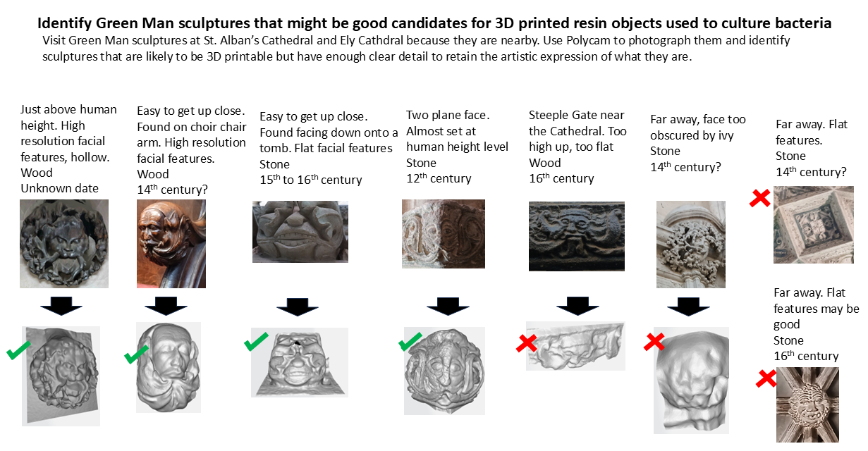 Identify candidate green men