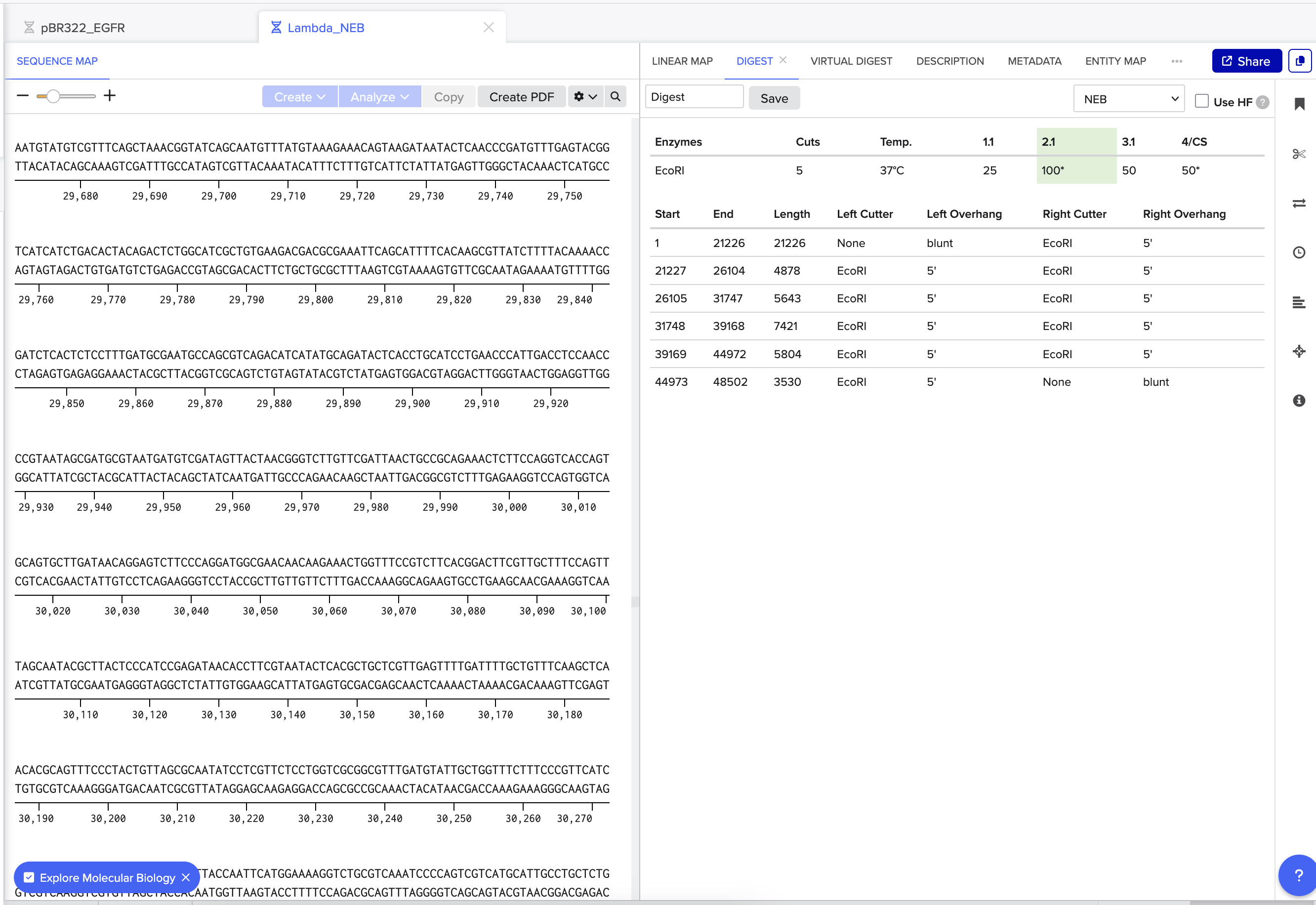 benchling screenshot