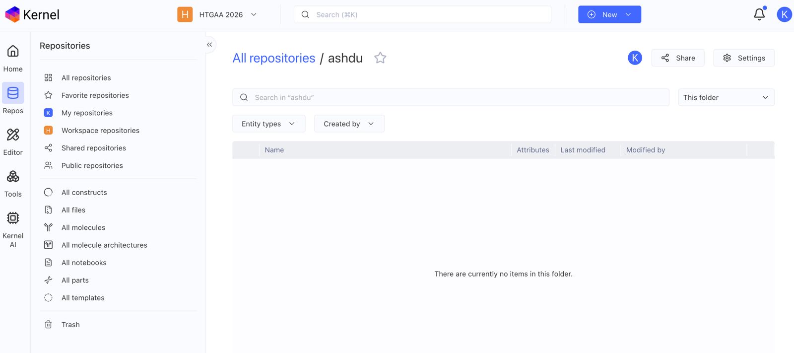 create repository