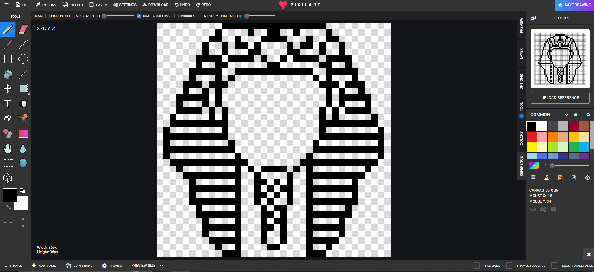 Ancient Egyptian Pharaoh Pixel Redraw