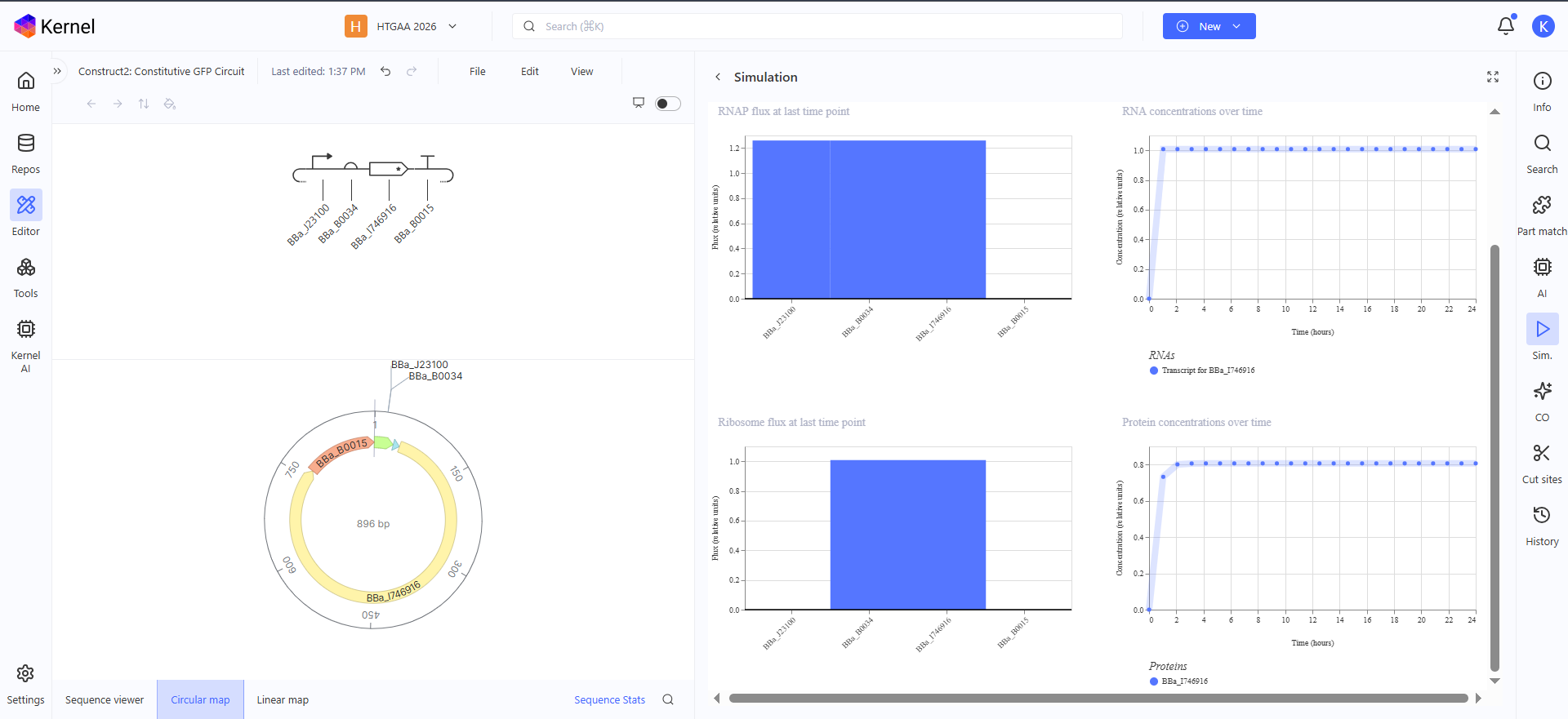 Asimov Kernel Constitutive GFP Circuit workflow