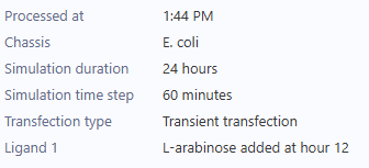 Asimov Kernel Inducible RFP Circuit Simulation Settings