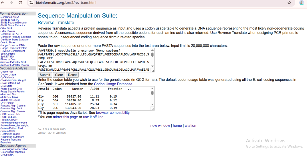 Reverse transcription