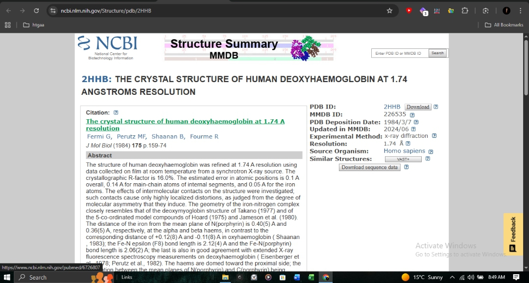 RCSB PDB Structure Summary