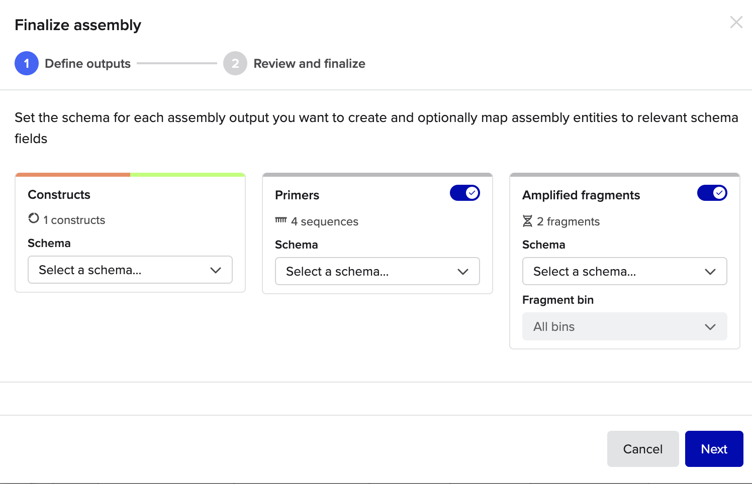 Golden Gate Assembly method