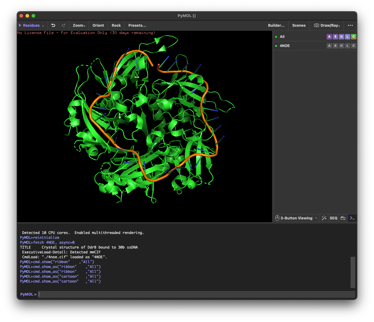 PyMOL-4NOE