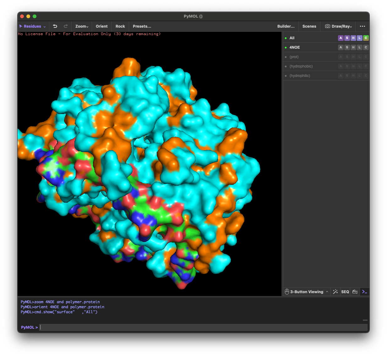 PyMOL-4NOE