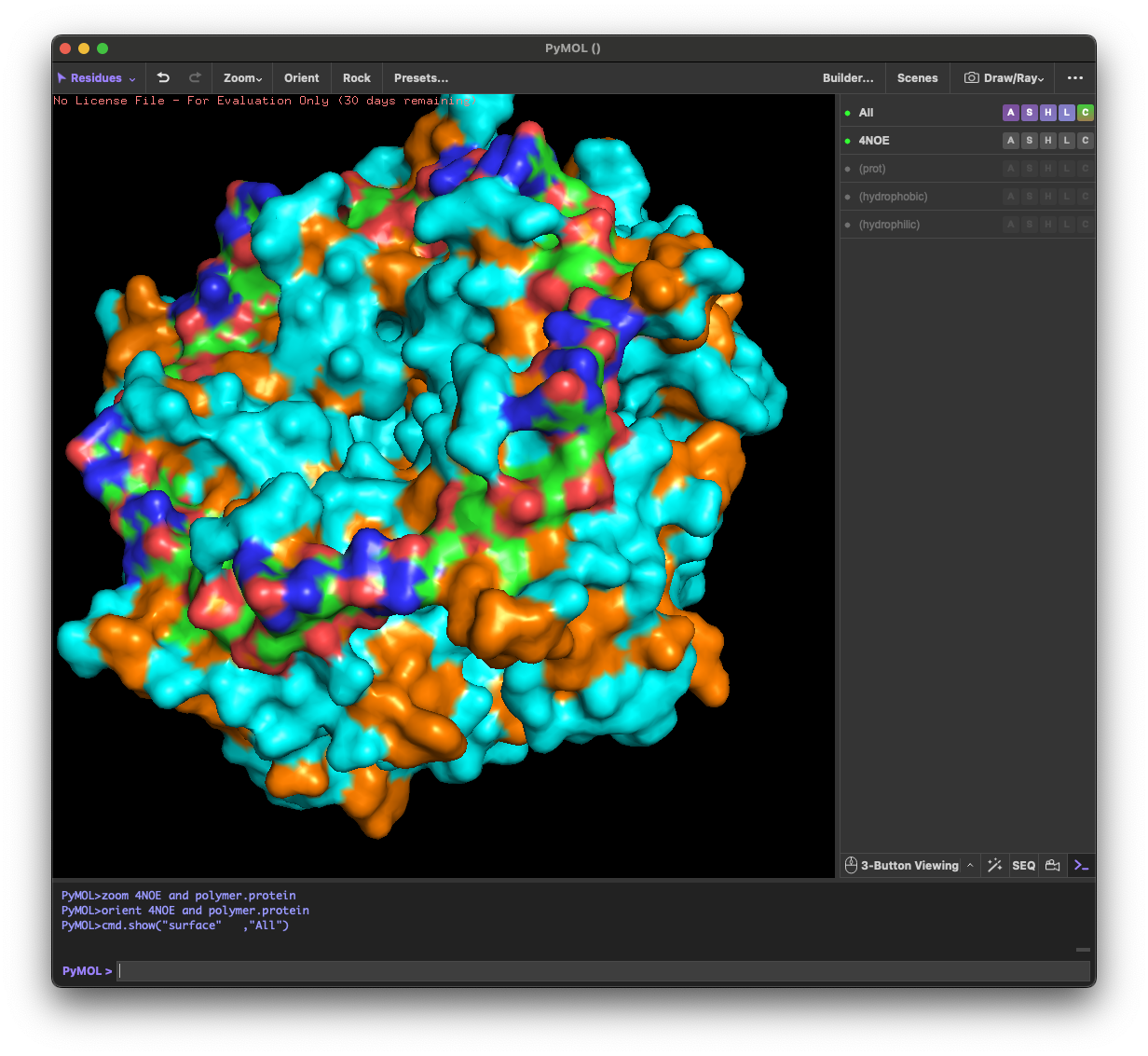 PyMOL-4NOE