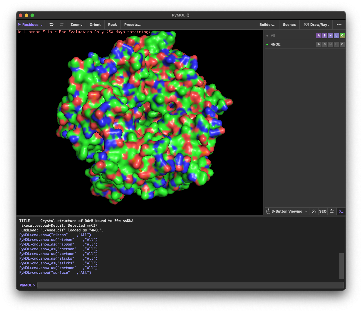 PyMOL-4NOE