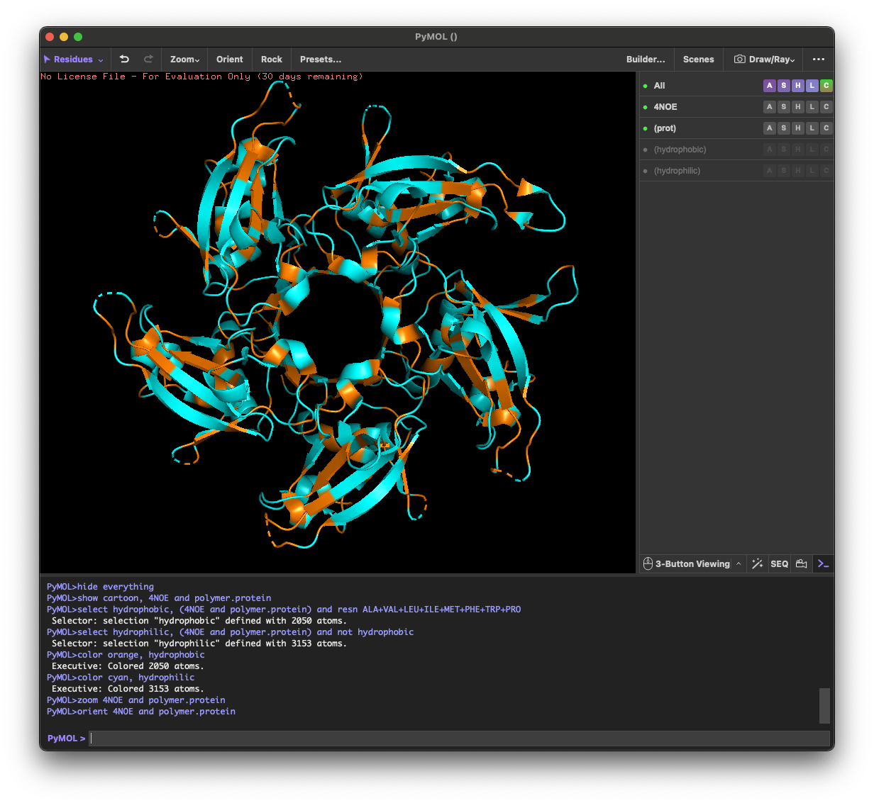 PyMOL-4NOE