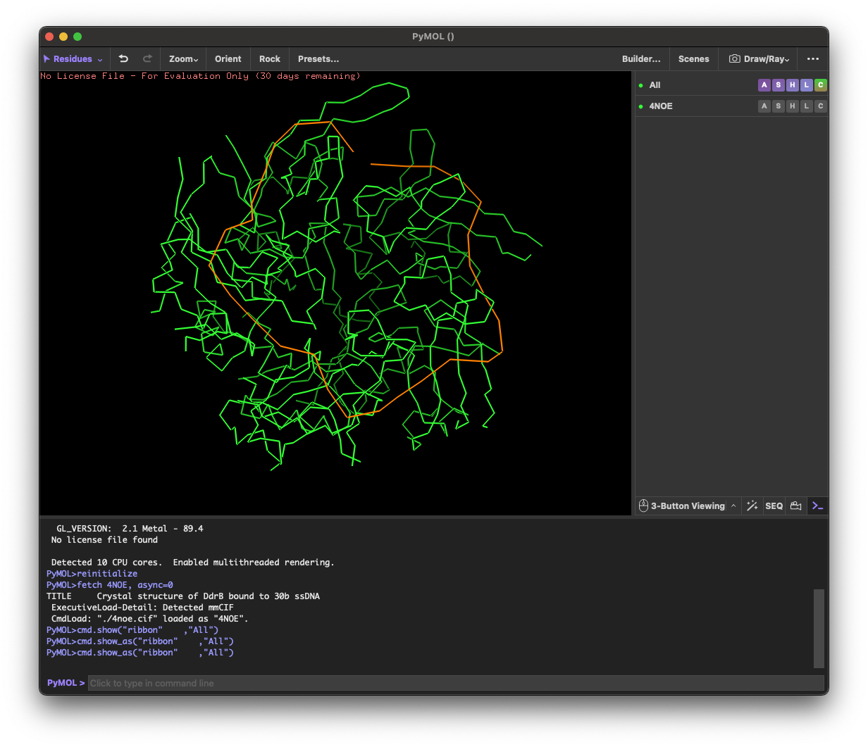 PyMOL-4NOE