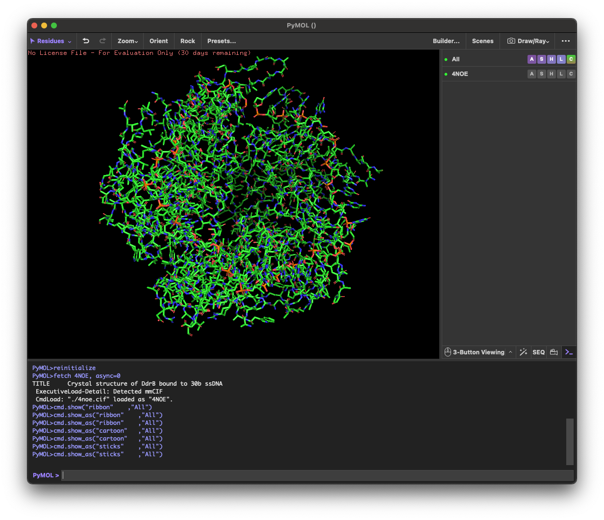 PyMOL-4NOE