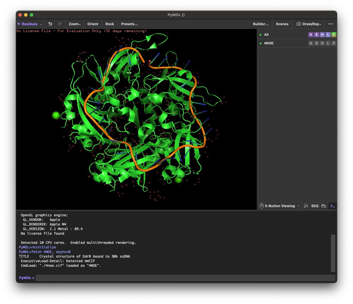 PyMOL-4NOE