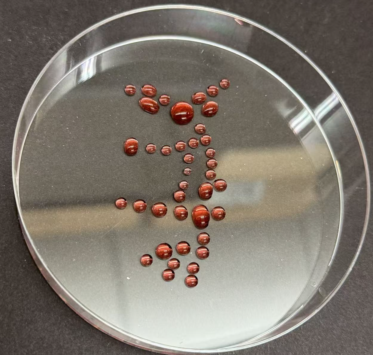 Pipetted plate