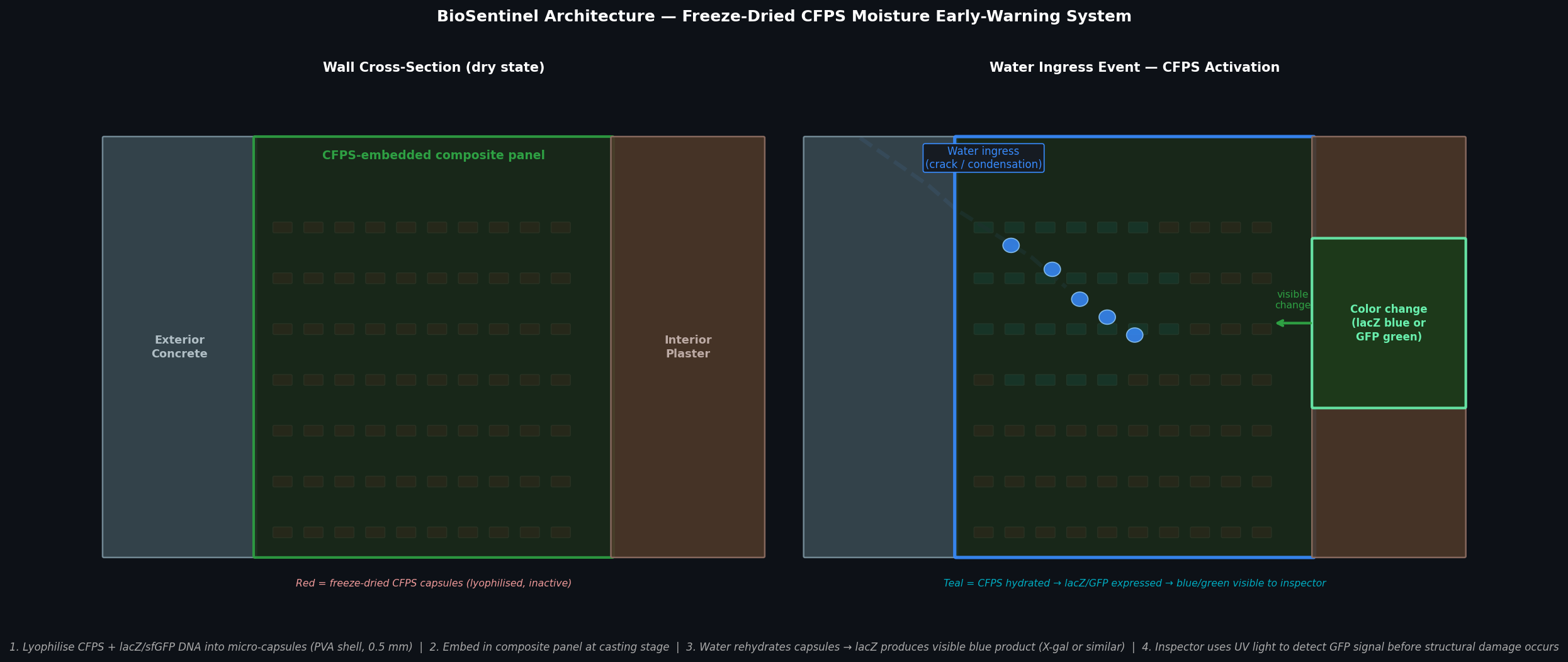 BioSentinel Architecture — Freeze-Dried CFPS Moisture Detection