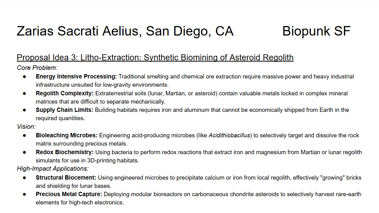Biopunk Proposal 3