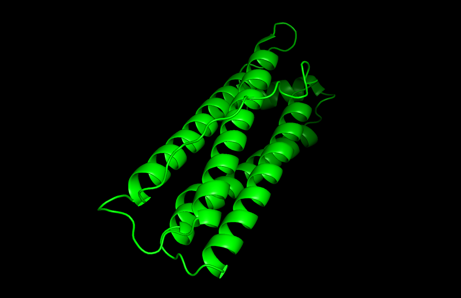 Cartoon visualization of ferritin subunit