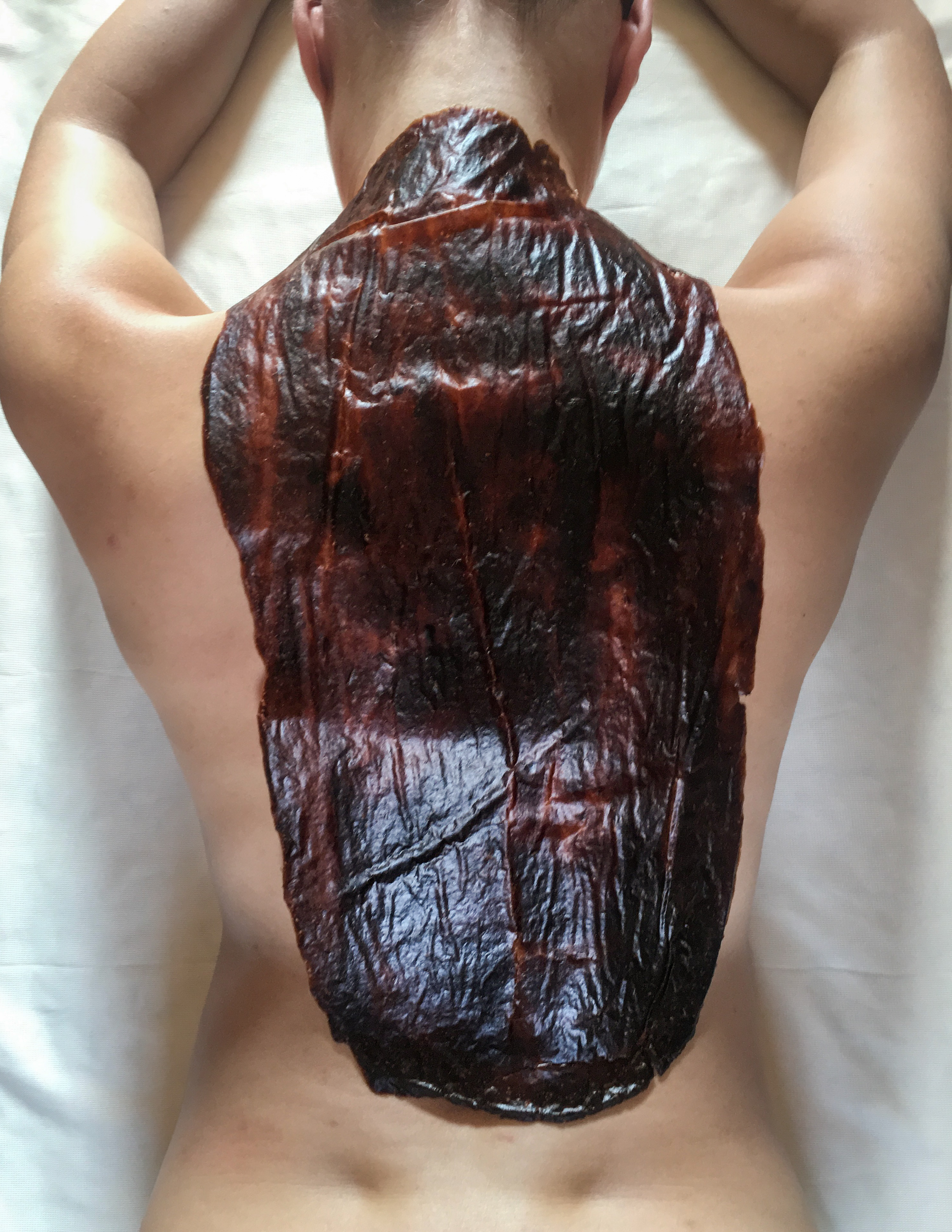 Interactive Second Skin — material experiment applied directly to the body