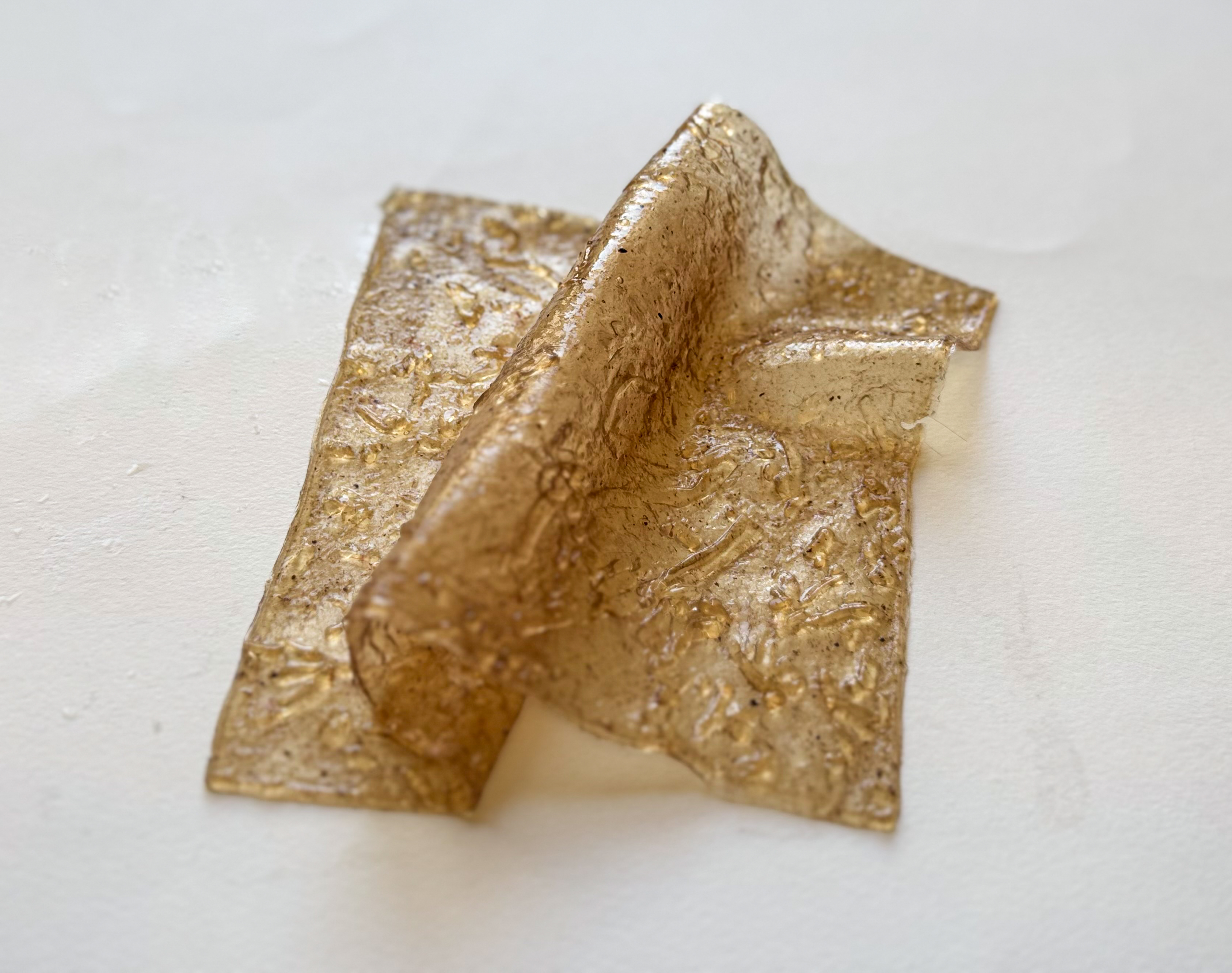 Material experimentation for Interactive Second Skin — exploring flexible biomaterial structures