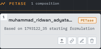 PETase Formulation by Ridwan